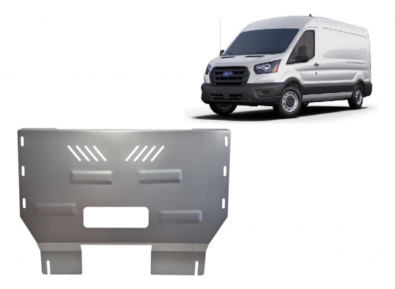 Alumínium motor, sebességváltó, hűtő, első lökhárító védőlemez Ford Transit V363 4x4