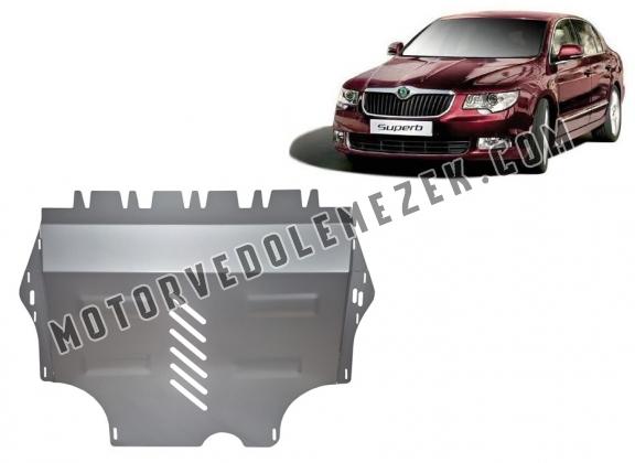 Alumínium motor-, sebességváltó-, hűtő-, első lökhárító védőlemez Skoda Superb II