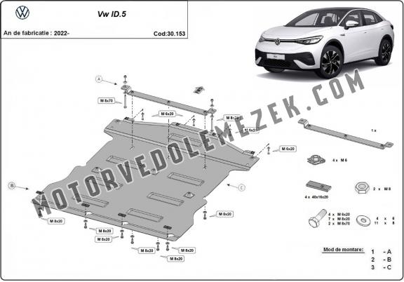 Motor, karter- védő acéllemez Volkswagen ID 5