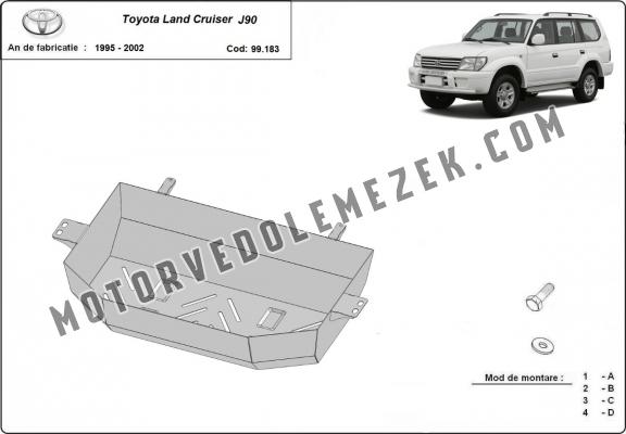 Acél üzemanzagtartály védőlemez Toyota Land Cruiser J90