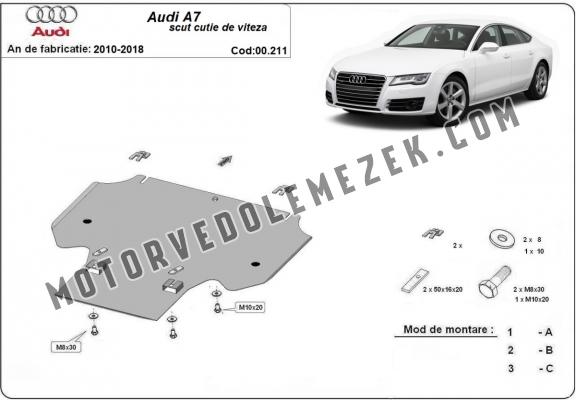 Acél kapcsolószekrény védőlemez Audi A7