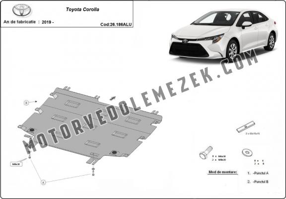 Alumínium motor, sebességváltó, hűtő, első lökhárító védőlemez Toyota Corolla
