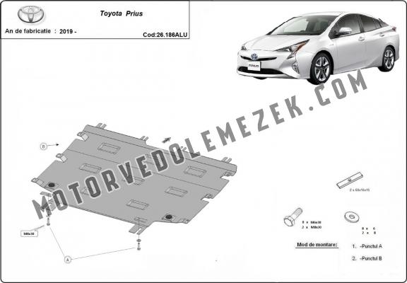 Alumínium motor, sebességváltó, hűtő, első lökhárító védőlemez Toyota Prius