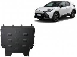 Acél motor, kapcsolószekrény, hütő védőlemez Toyota C-HR