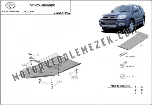 Aluminum kapcsolószekrény védőlemez Toyota 4Runner