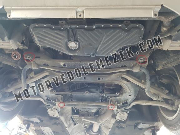 Acél motor, sebbeségváltó, hütő, első lökhárító védőlemez Audi A8