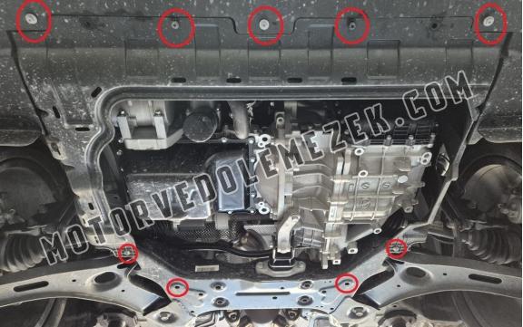 Acél motor, hütő védőlemez Dfsk Fengon 600