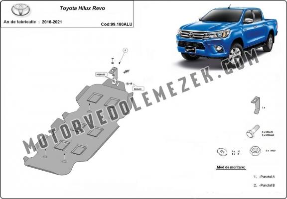 Aluminium üzemanzagtartály védőlemez Toyota Hilux Revo