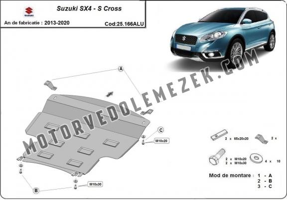 Aluminium motor, sebbeségváltó védőlemez Suzuki SX4 - S Cross