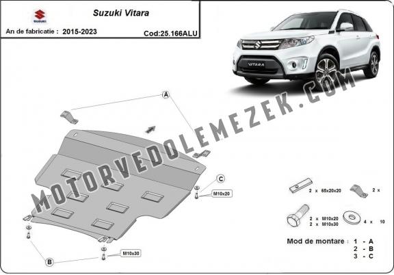 Aluminium motor, sebbeségváltó védőlemez Suzuki Vitara