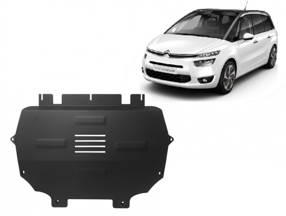 Acél motor, kapcsolószekrény, hütő védőlemez Citroen C4 Picasso