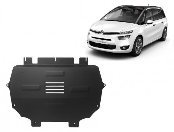 Acél motor, kapcsolószekrény, hütő védőlemez Citroen Grand C4 Picasso