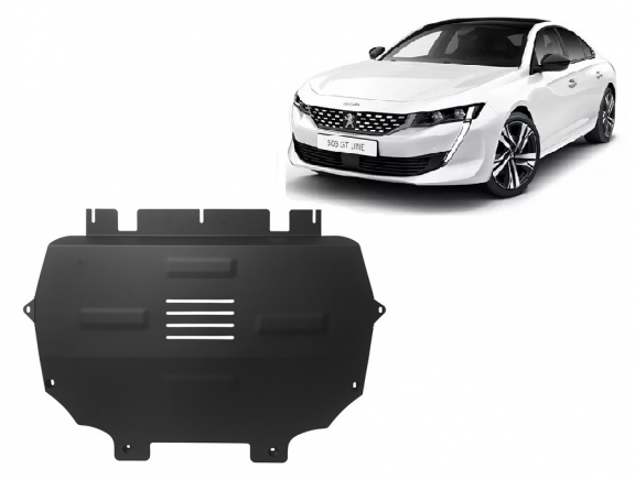 Acél motor, sebbeségváltó, hütő védőlemez Peugeot 508