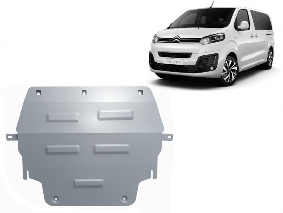 Aluminium motor, kapcsolószekrény védőlemez Citroen Spacetourer