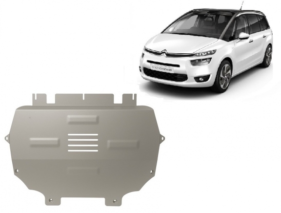 Aluminium motor, kapcsolószekrény védőlemez Citroen C4 Picasso