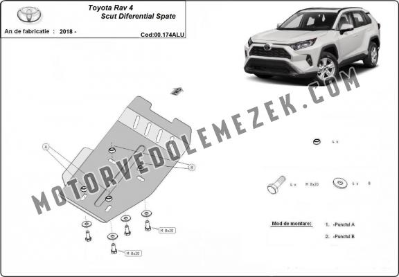 Alumínium differenciálmű védőlemez Toyota Rav4