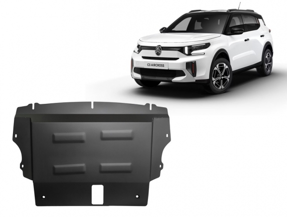 Acél motor, kapcsolószekrény védőlemez Citroen C3 Aircross