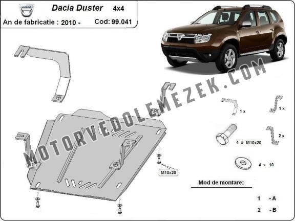 Aluminum fuel tank skid plate  for Dacia Duster
