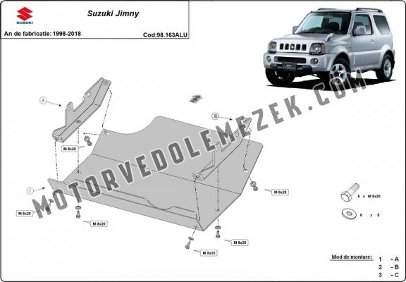 Skid plate for Suzuki Jimny - aluminum