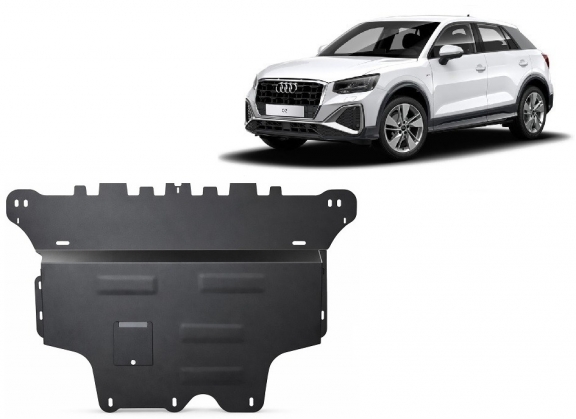 Acél motor, sebességváltó, hűtő, első lökhárító védőlemez Audi Q2