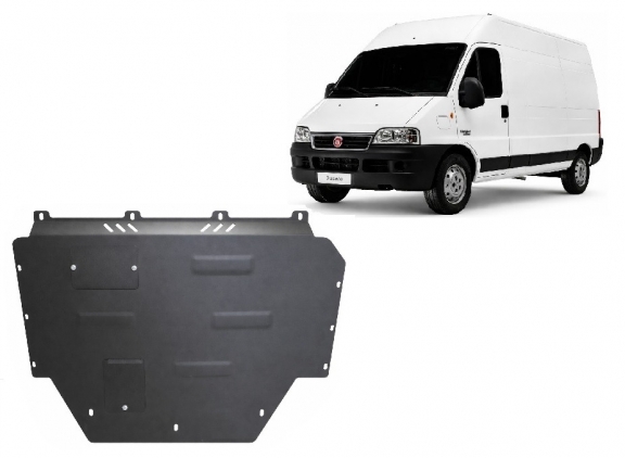 Acél motor, kapcsolószekrény védőlemez Fiat Ducato