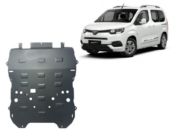Acél motor, kapcsolószekrény, hűtő védőlemez Toyota Proace