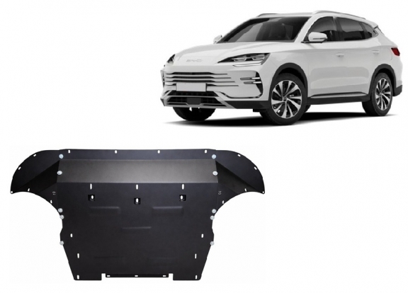 Acél motor, kapcsolószekrény védőlemez BYD Seal U