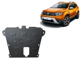 Acél motor, kapcsolószekrény védőlemez Dacia Duster