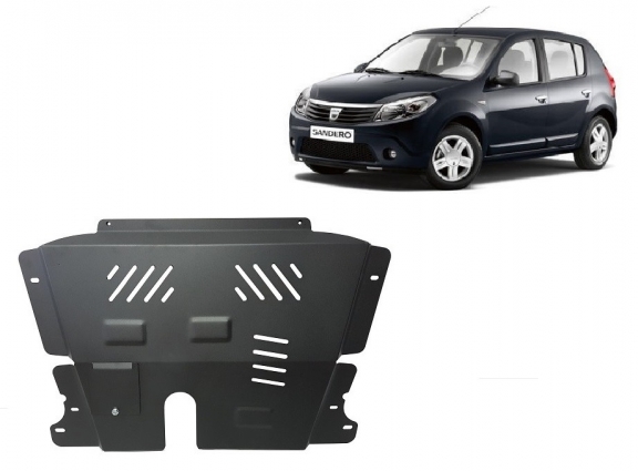 Acél motor, sebességváltó, hűtő, első lökhárító védőlemez Dacia Sandero