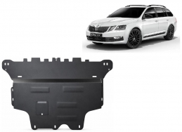 Acél motor, kapcsolószekrény védőlemez Skoda Octavia 3