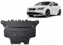 Acél motor, kapcsolószekrény védőlemez Seat Leon