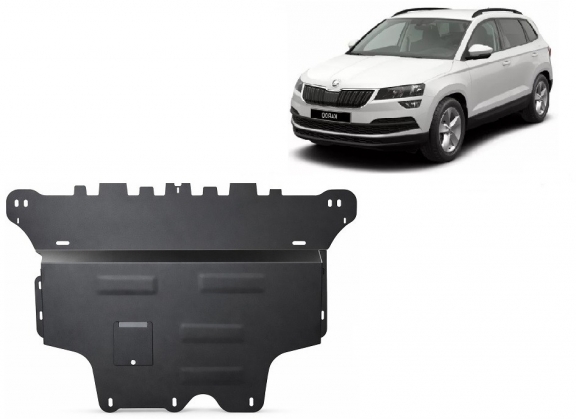 Acél motor, sebességváltó, hűtő, első lökhárító védőlemez Skoda Karoq