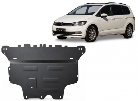 Acél motor, kapcsolószekrény, hűtő védőlemez VW Touran