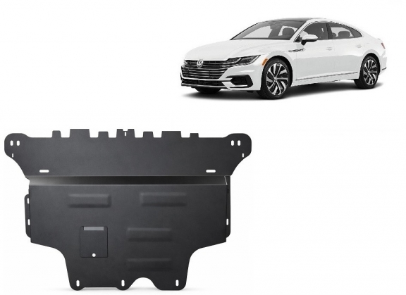 Acél motor, sebességváltó, hűtő, első lökhárító védőlemez VW Arteon