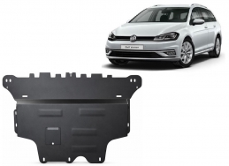 Acél motor, kapcsolószekrény védőlemez VW Golf 7