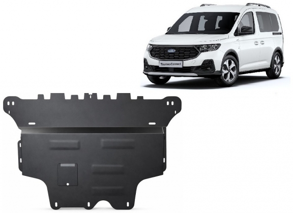 Acél motor, sebességváltó, hűtő, első lökhárító védőlemez Ford Tourneo Connect