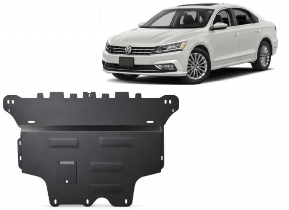 Acél motor, sebességváltó, hűtő, első lökhárító védőlemez VW Passat Alltrack