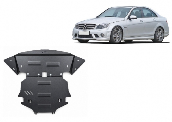 Acél motor, hűtő védőlemez Mercedes C-Class W204 4x4