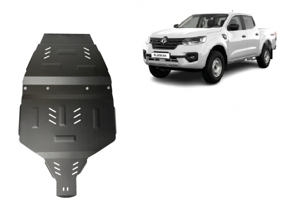 Acél kapcsolószekrény védőlemez Renault Alaskan