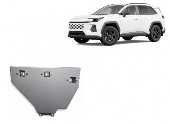 Alumínium differenciálmű védőlemez Toyota Rav4