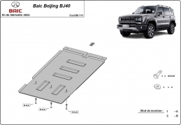 Acél kapcsolószekrény védőlemez Baic Beijing BJ40