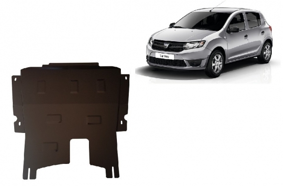 Acél motor, kapcsolószekrény védőlemez Dacia Sandero 2