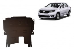 Acél motor, kapcsolószekrény védőlemez Dacia Logan 2