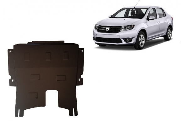 Acél motor, kapcsolószekrény védőlemez Dacia Logan 2