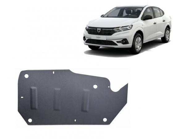 Acél üzemanyagtartály védőlemez Dacia Logan