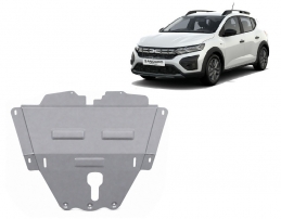 Aluminium motor, kapcsolószekrény védőlemez DACIA Sandero Stepway