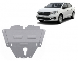 Aluminium motor, kapcsolószekrény védőlemez DACIA Logan