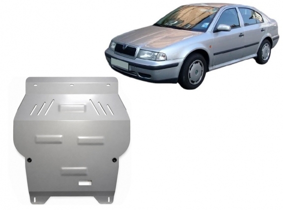 Alumínium motor, sebességváltó, hűtő, első lökhárító védőlemez Skoda Octavia