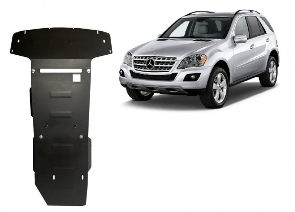 Acél motor, sebességváltó, hűtő, első lökhárító védőlemez Mercedes ML W164