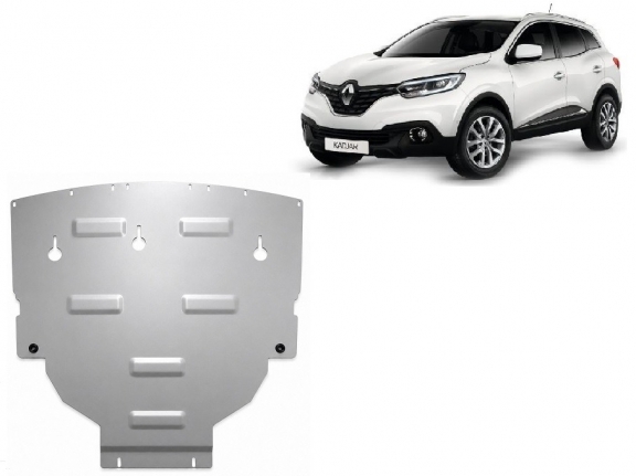 Aluminium motor, kapcsolószekrény védőlemez Renault Kadjar
